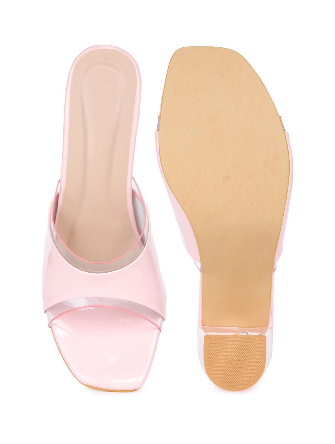 pink slip on sandal - 18375033 - Standard Image - 2
