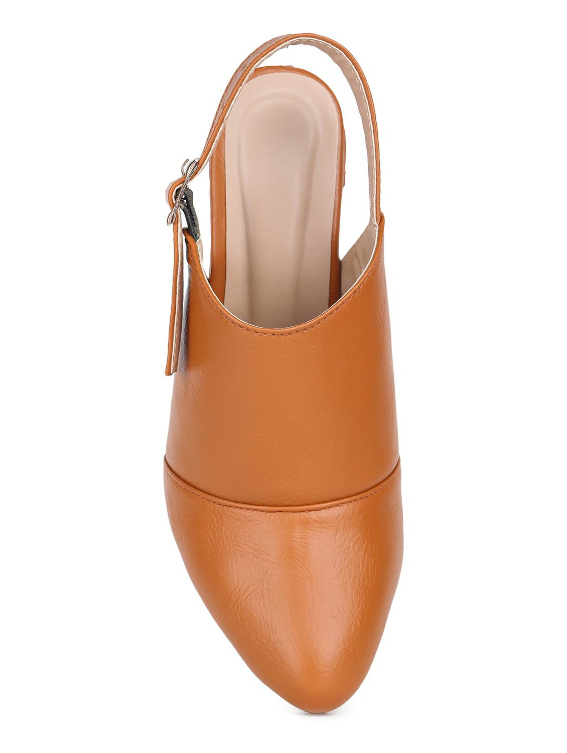 tan back strap sandal - 18375213 - Standard Image - 2
