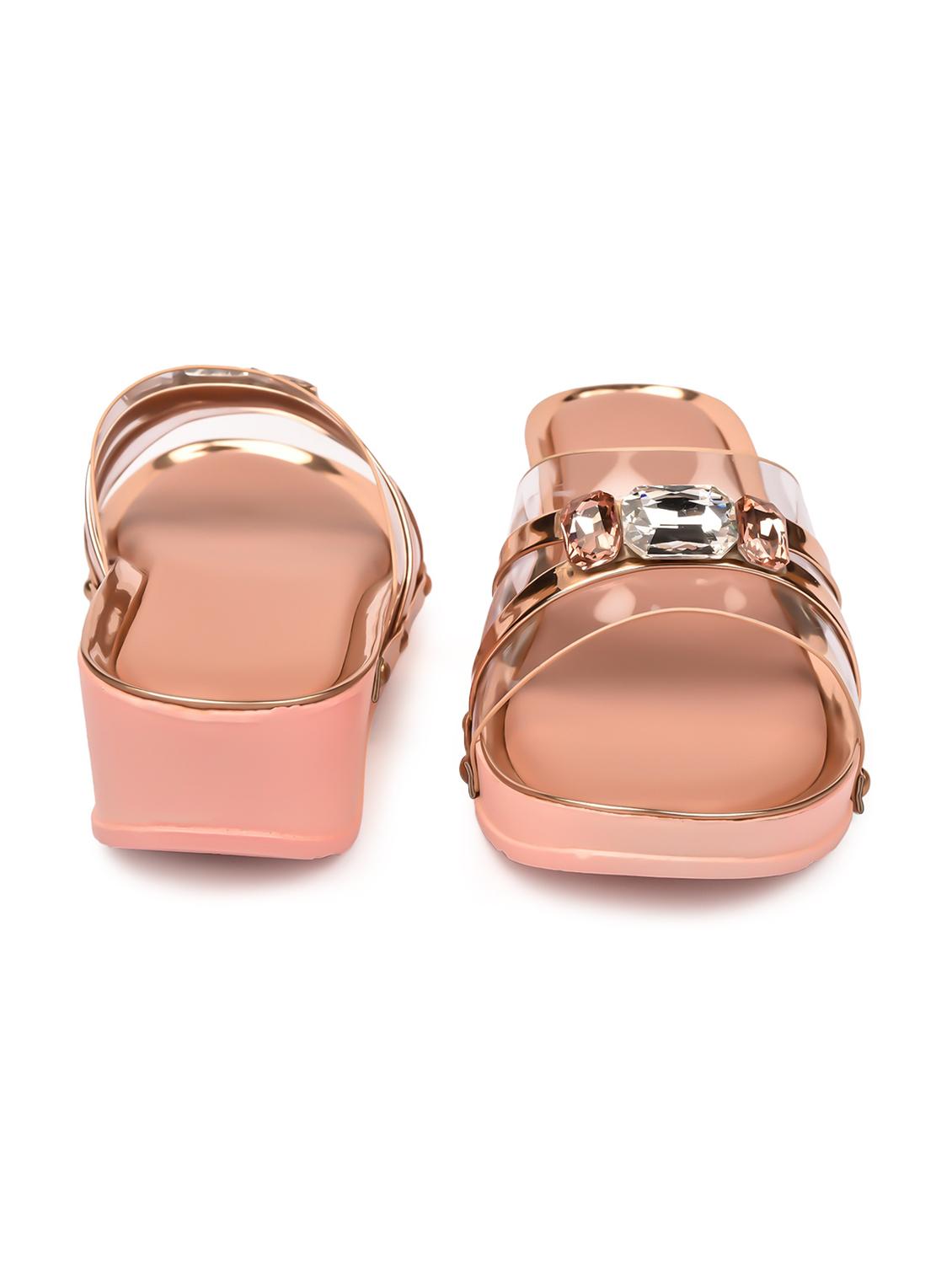 chitkara's trendy collections of wedges sandal for women & girls. - 18375239 - Standard Image - 2