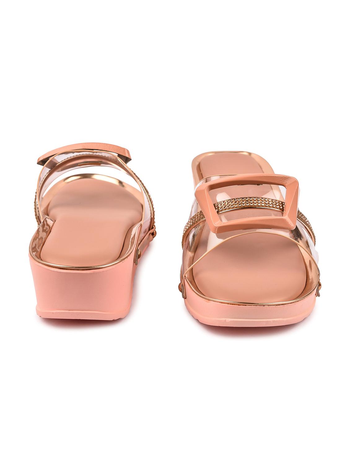 chitkara's trendy collections of wedges sandal for women & girls. - 18375248 - Standard Image - 2