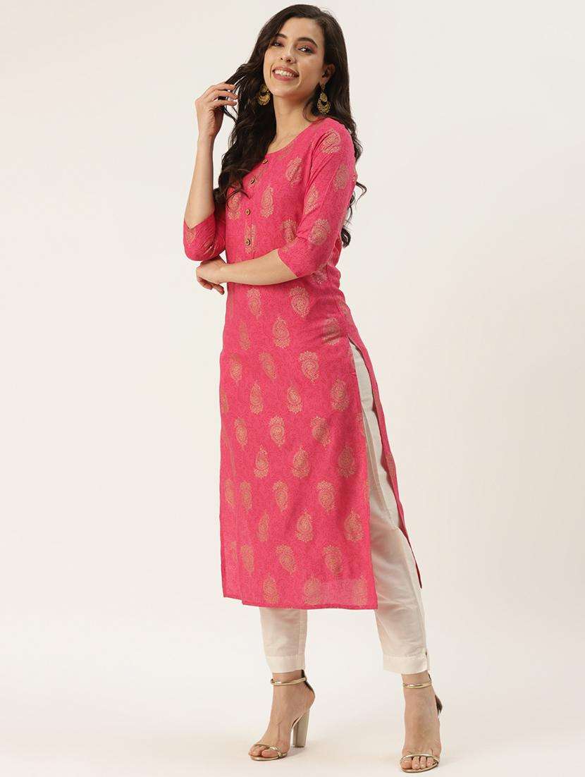 women's straight kurta - 18376983 -  Standard Image - 2