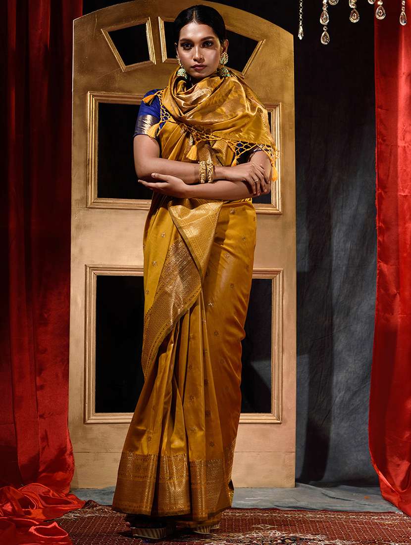 self designed woven saree