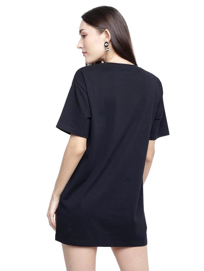 drop shoulder chest-printed regular tee - 18378465 - Standard Image - 2