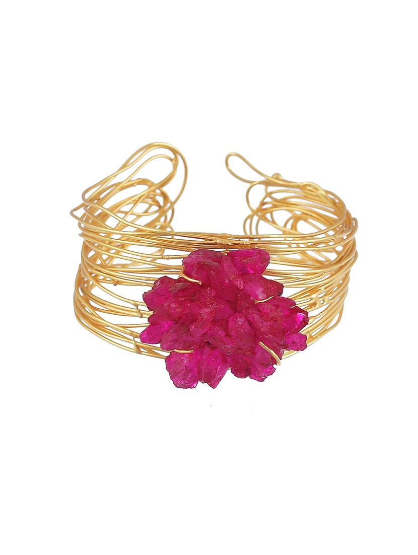 mesh wire rose bracelet. - 18378545 - Standard Image - 2