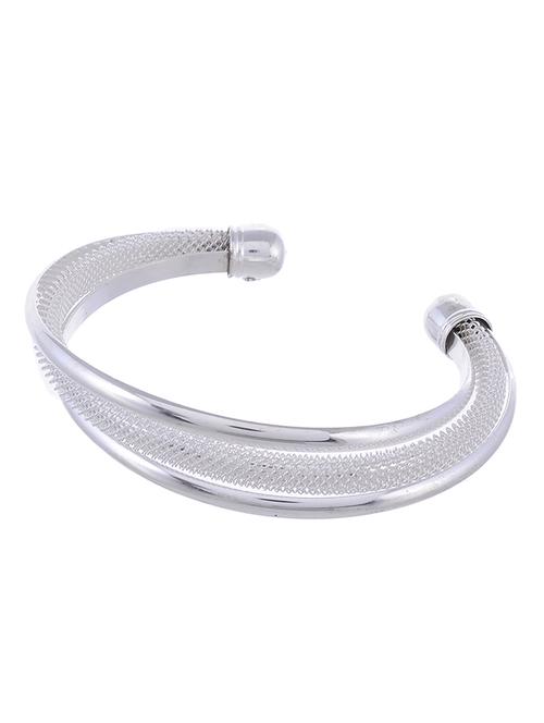 contemporary silver plated adjustable bracelet - 18379702 -  Standard Image - 0