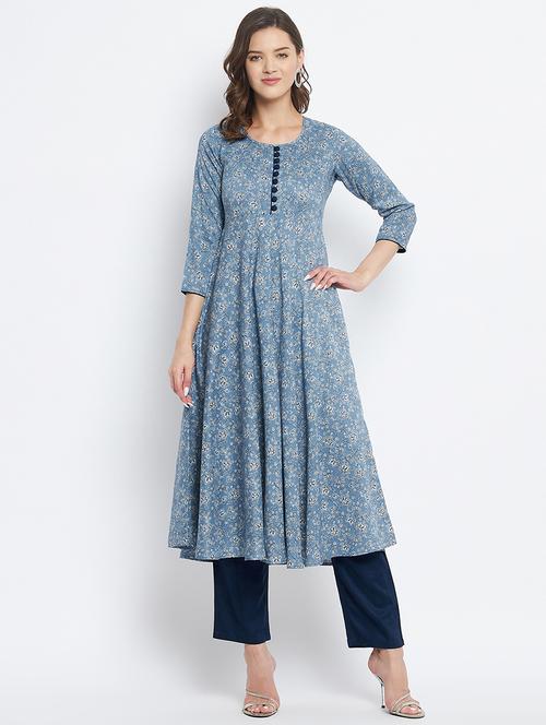 women's flared kurta - 18381016 - Standard Image - 0