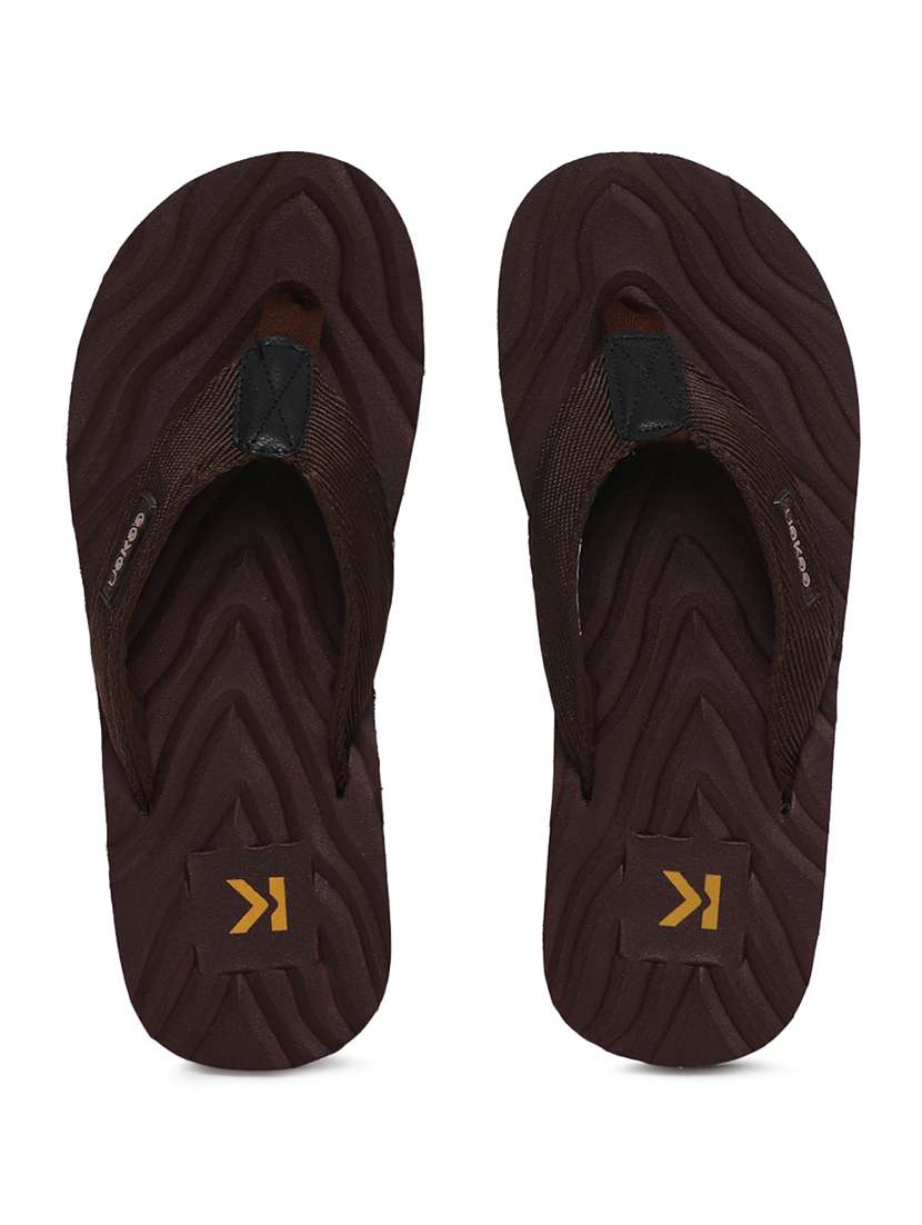 brown pvc slip on flip flops - 18381231 -  Standard Image - 2