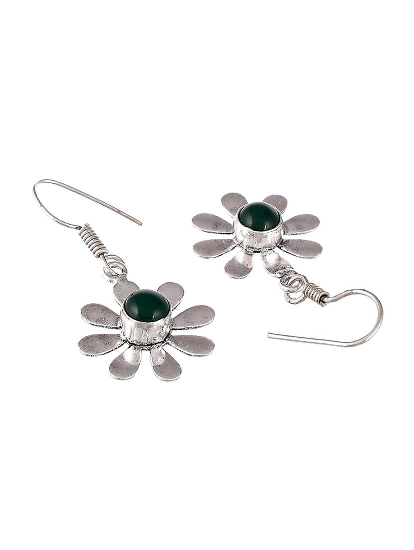 green brass drop earring - 18381348 -  Standard Image - 2