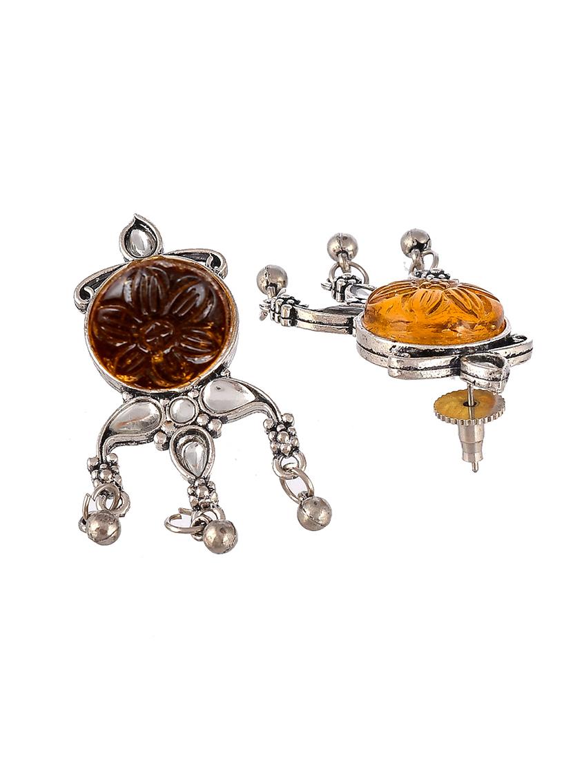 silver brass studs earring - 18381349 - Standard Image - 2
