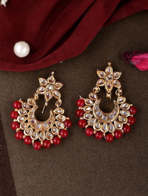 red brass studs earring - 18381355 -  Standard Image - 0