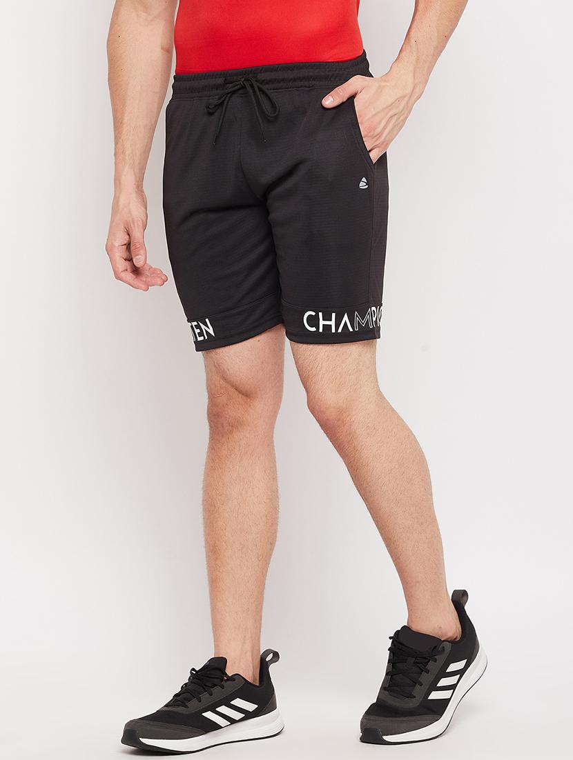 black printed short - 18381392 - Standard Image - 2