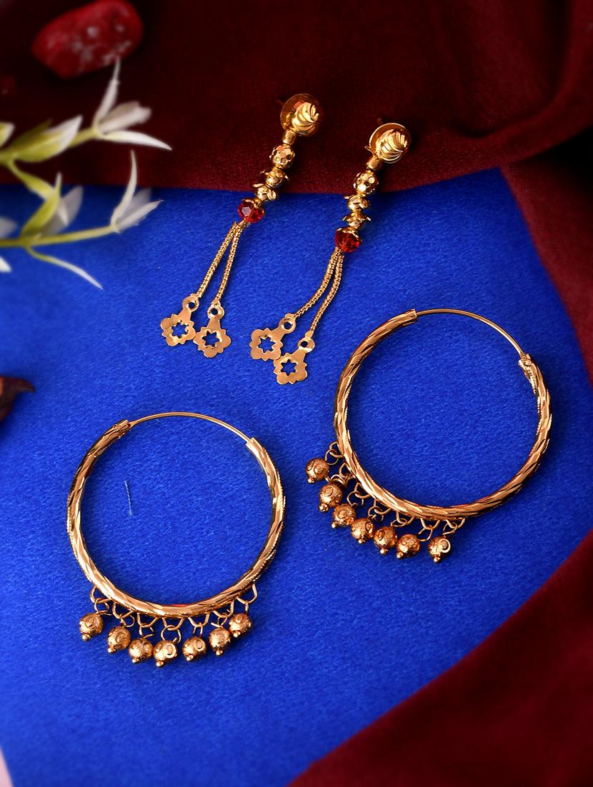 gold brass balli earring - 18381721 - Zoom Image - 0