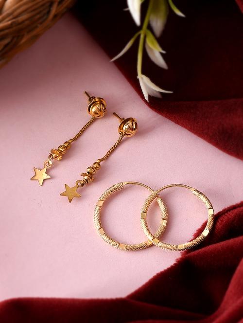 gold brass balli earring - 18381722 - Standard Image - 0