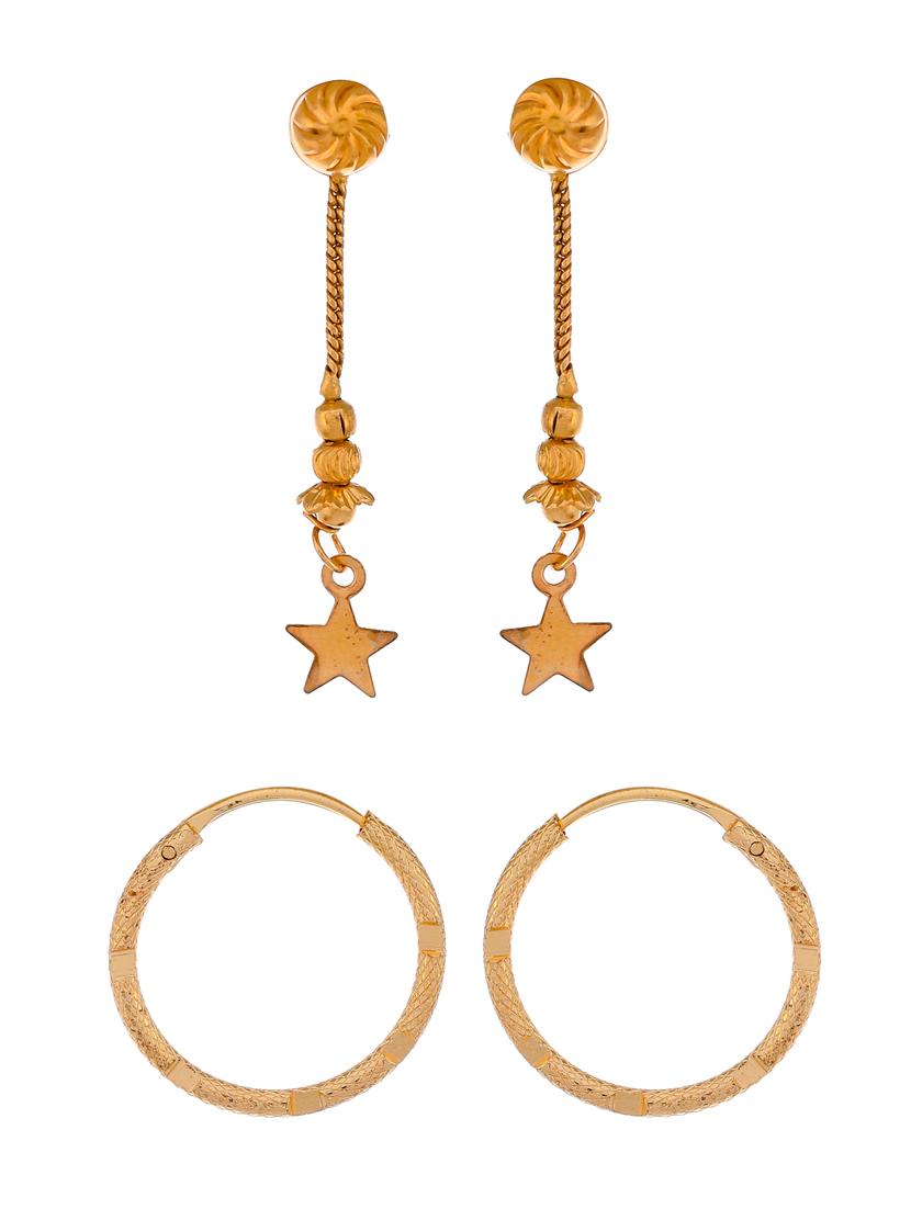 gold brass balli earring - 18381722 - Standard Image - 2