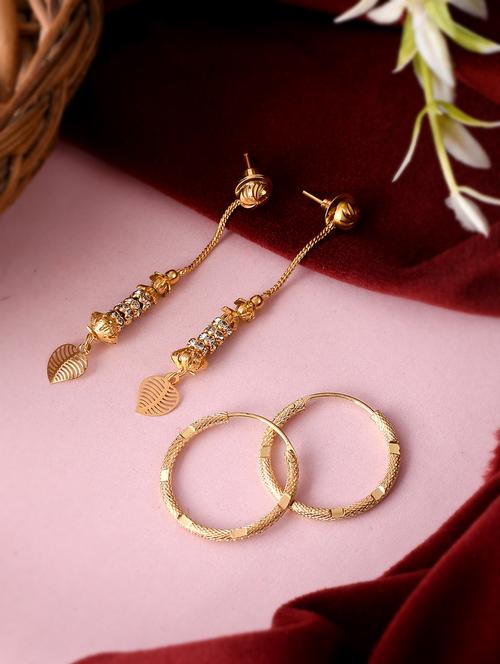 gold brass balli earring - 18381742 - Standard Image - 0