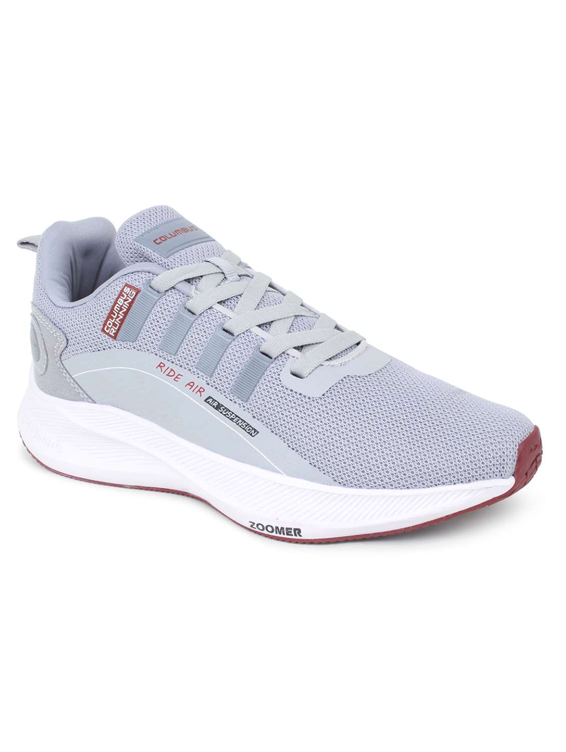 grey mesh sport shoes