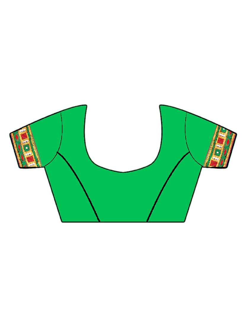 women's solid with work royal blue colored saree with blouse - 18382041 -  Standard Image - 2