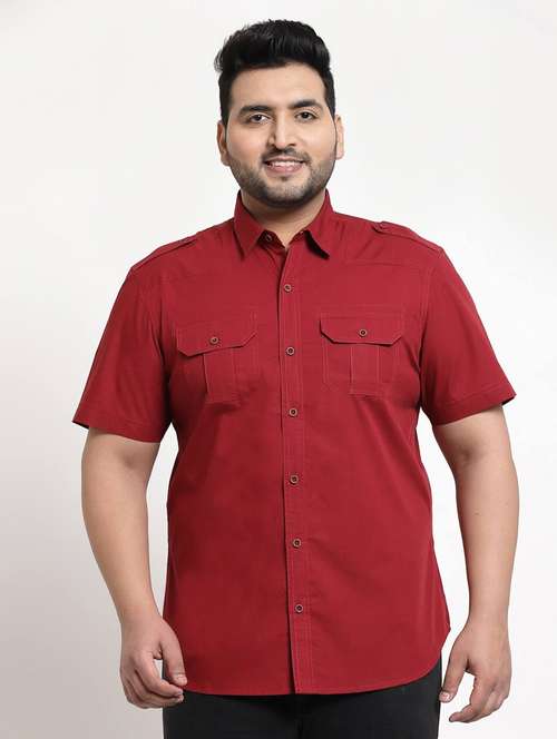 mens solid casual shirt - 18382519 - Standard Image - 0