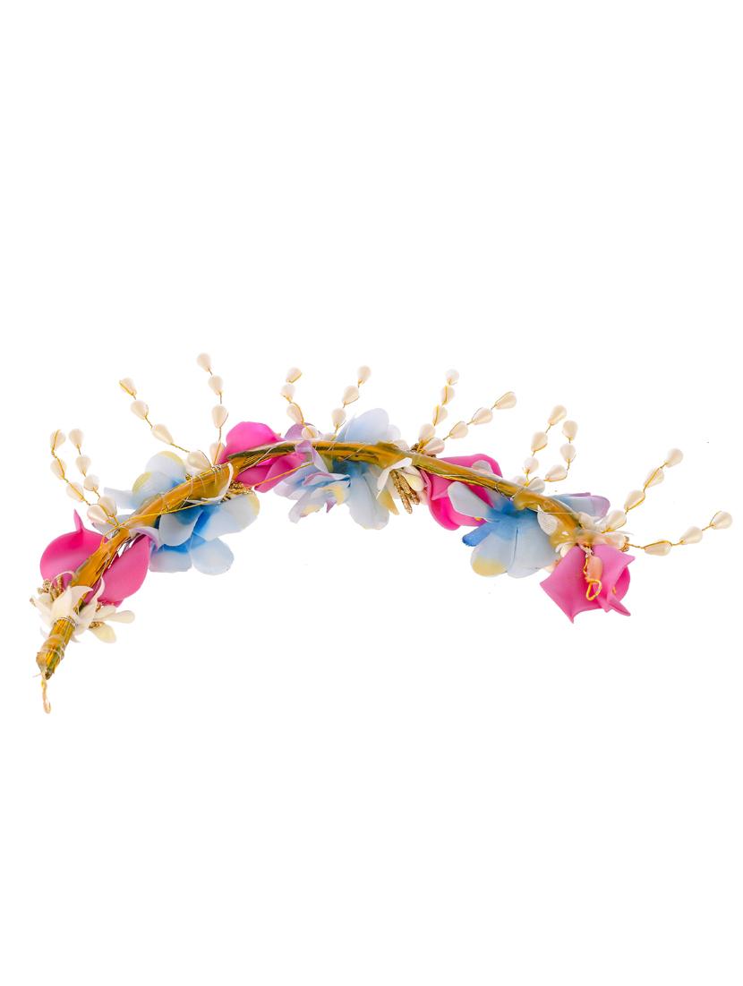 women pink colored embellished hair accessory set - 18382864 - Standard Image - 2