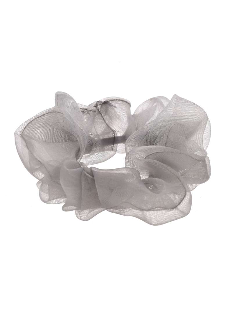 Set Of 6 Multi Colored Organza Scrunchies Ponytail Holders
