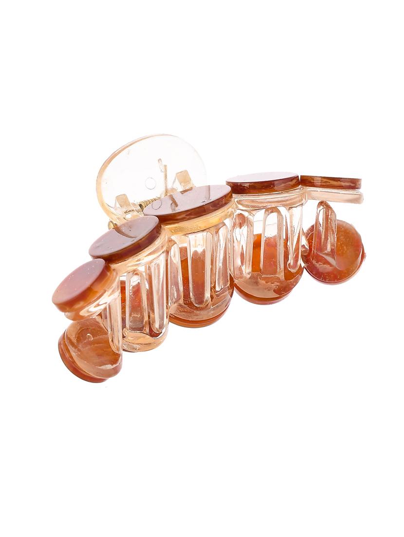 red & brown set of 3 claw clips - 18382983 - Standard Image - 2
