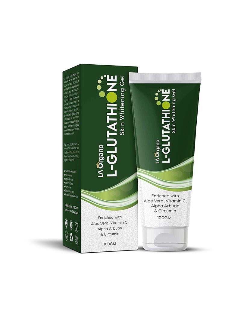 la organo l- glutathione gel for skin whitening, brightening & anti ageing, enrich with vitamin c ( pack of 1) 100g