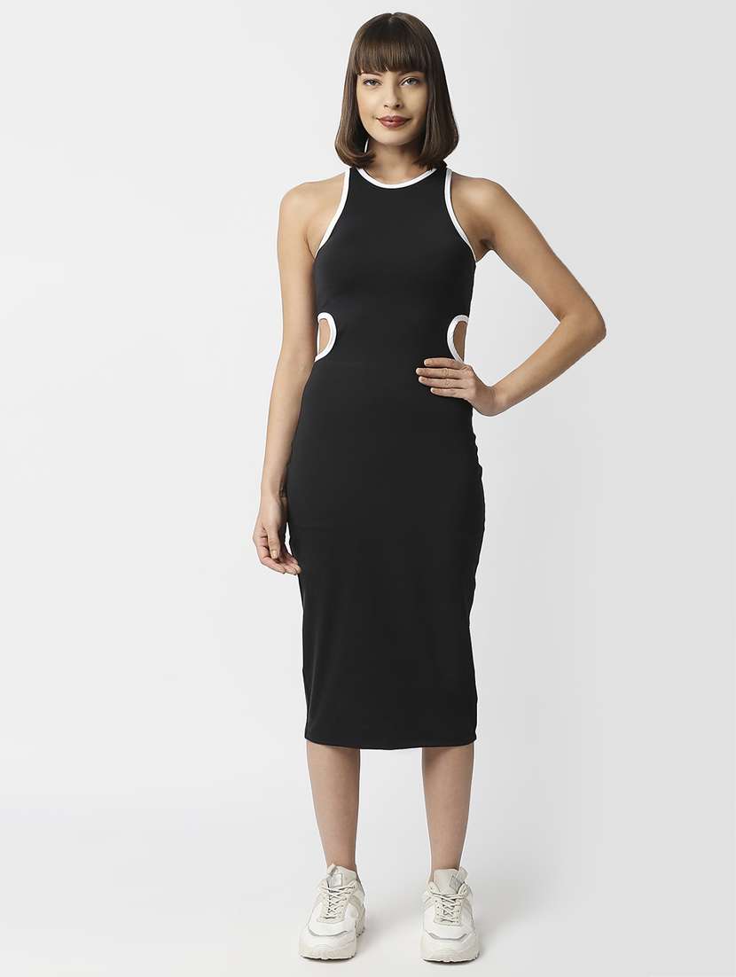 women's bodycon solid dress