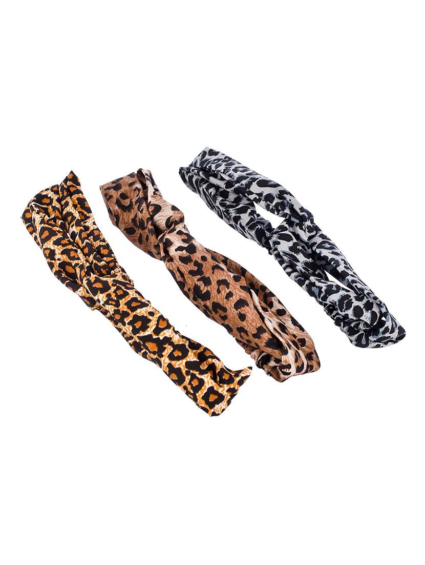 Set Of 3 Printed Multi Colored Hairband