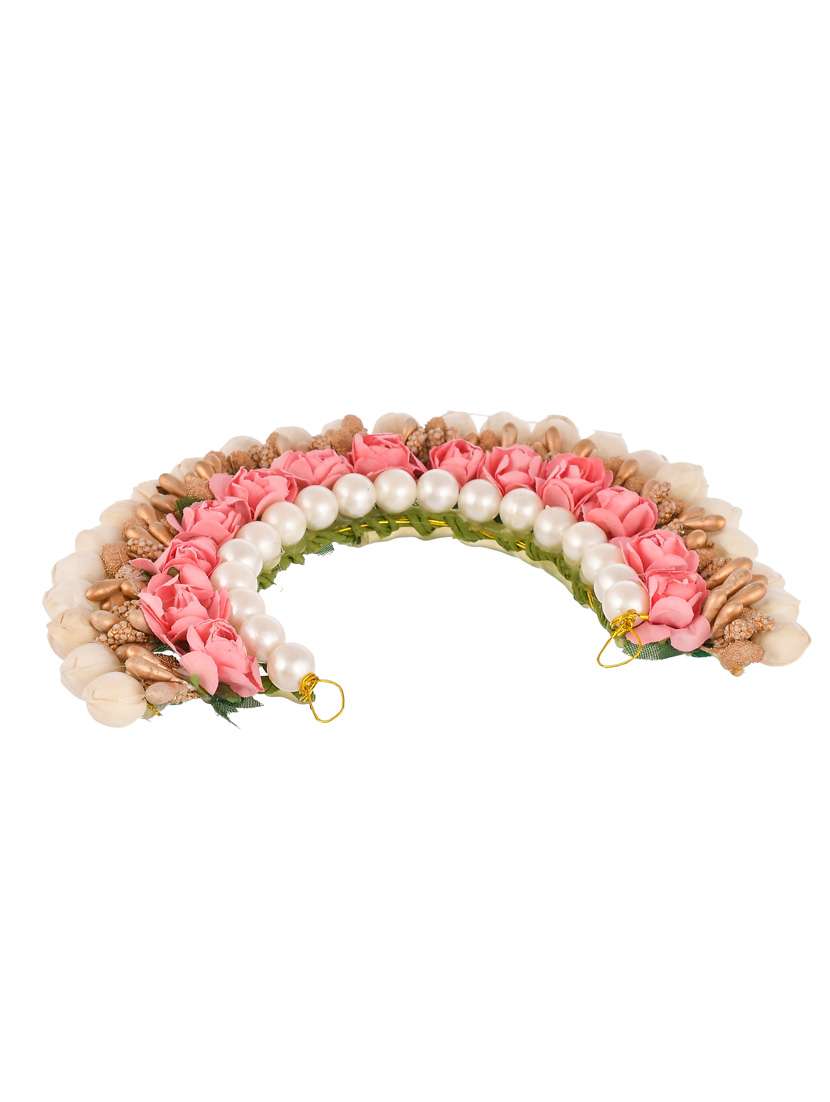 peach & gold toned embellished hair accessory set - 18384414 -  Standard Image - 2
