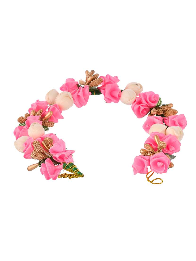  pink & gold toned embellished hair accessory set - 18384452 -  Standard Image - 2