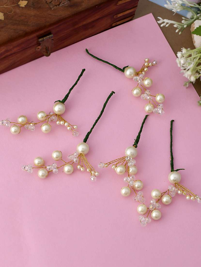 bridal beads floral u pin