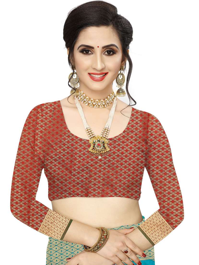 blue leheriya  banarasi saree with blouse - 18385503 -  Standard Image - 2