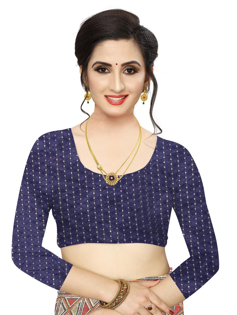green printed maheshwari saree with blouse - 18385534 - Standard Image - 2