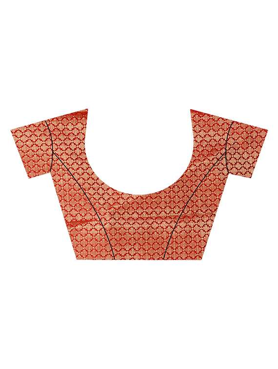 blue cotton silk saree with blouse - 18385665 -  Standard Image - 2