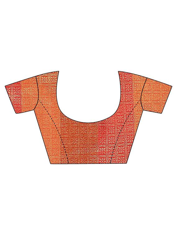 self design woven saree with blouse - 18385690 - Standard Image - 2