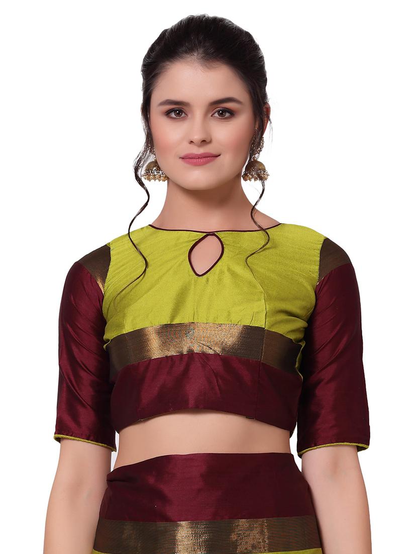 yellow cotton silk embroidered saree with blouse - 18385940 - Standard Image - 2