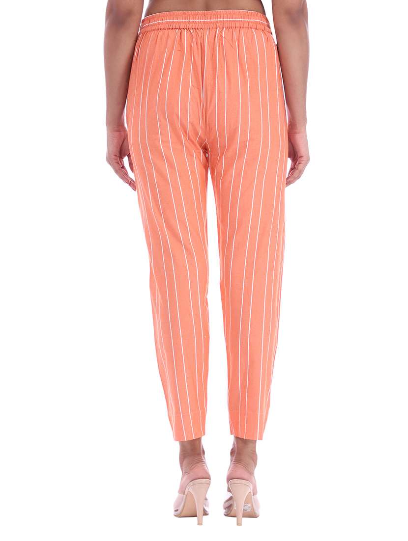 women mid rise striped cigarette pant - 18386086 - Standard Image - 2