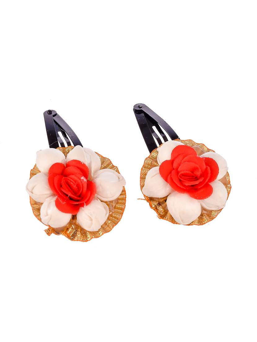 Set Of 2 Red Floral Tic Tac Hair Clip - 18386341 -  Standard Image - 2