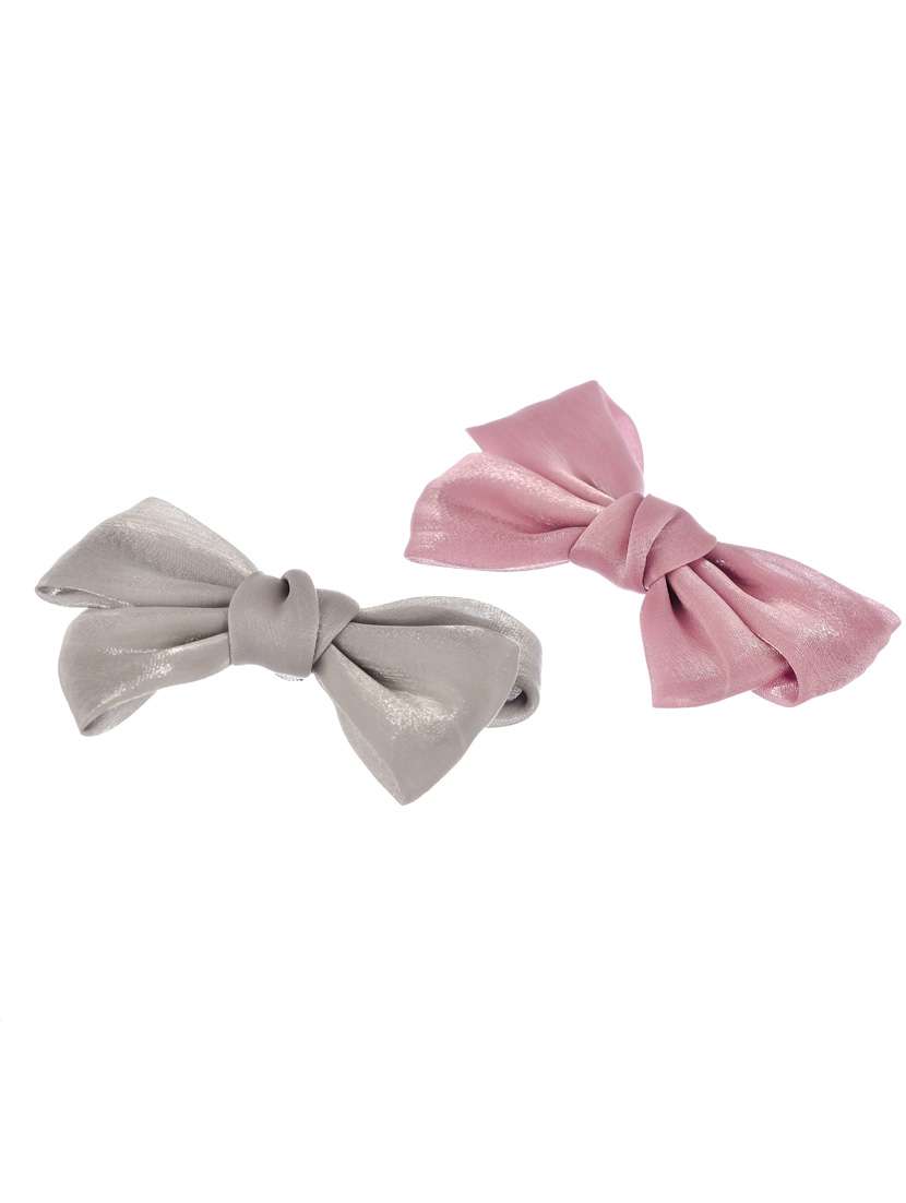 Set Of 2 Pink & Green Alligator Hair Clip