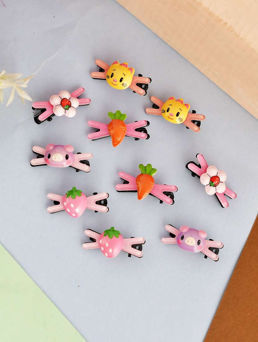 set of 10 alligator hair pins for girls