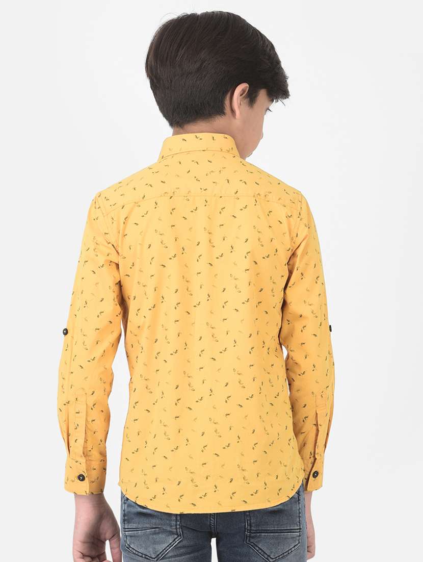 yellow printed shirt - 18386620 -  Standard Image - 2
