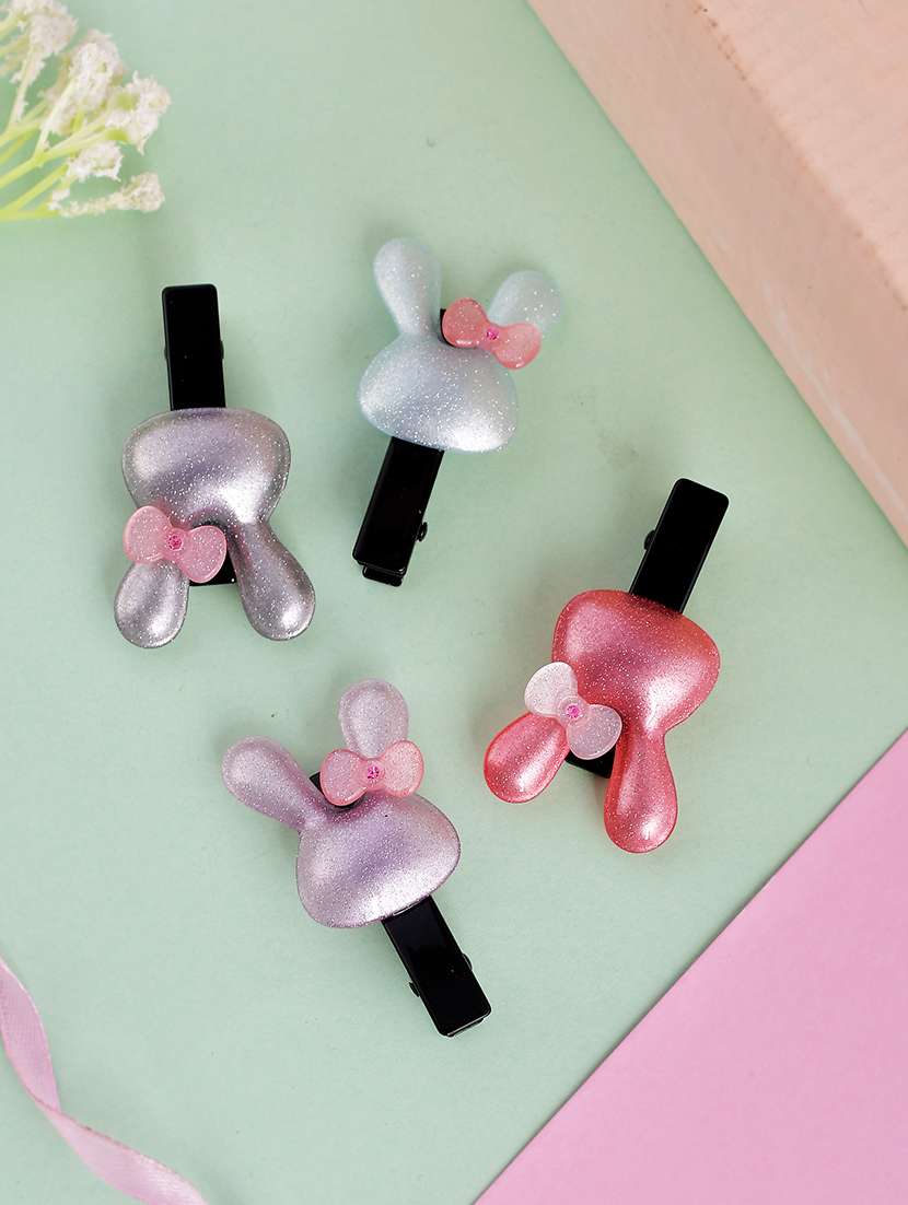 set of 4 mickey alligator hairpin - 18386645 -  Zoom Image - 0
