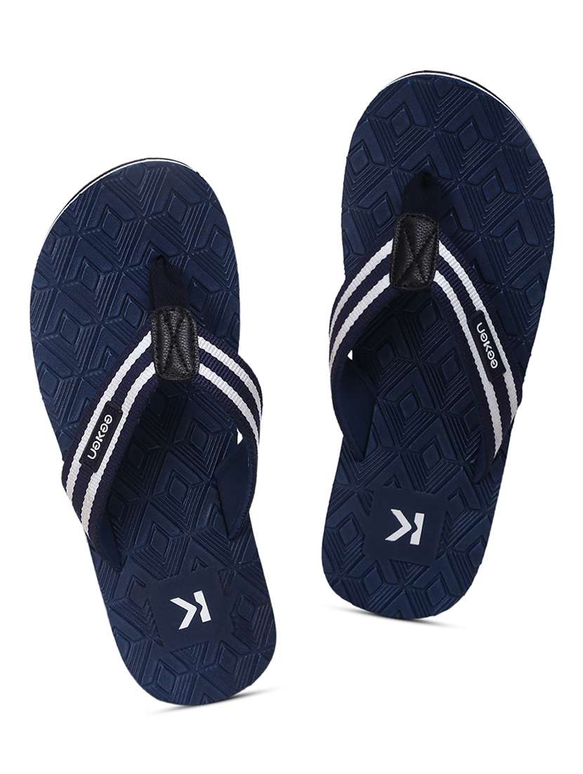 navy rubber slip on flip flops