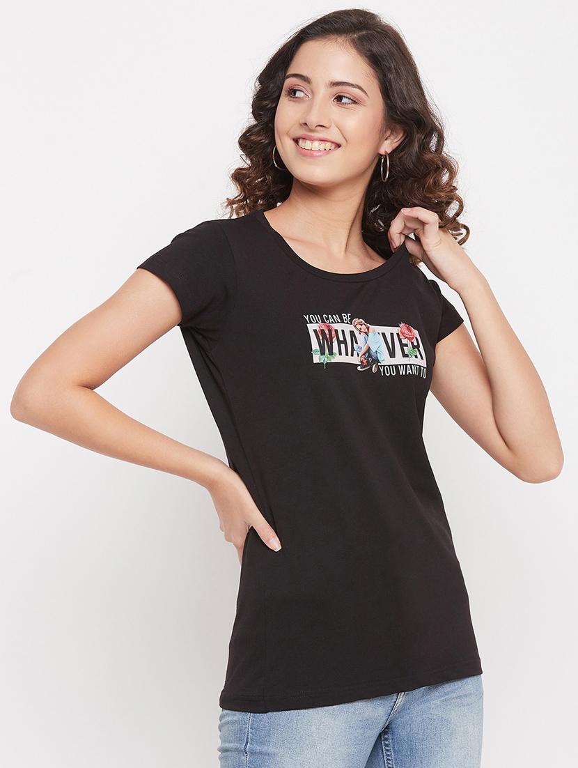 round neck printed regular tee - 18387075 - Standard Image - 2