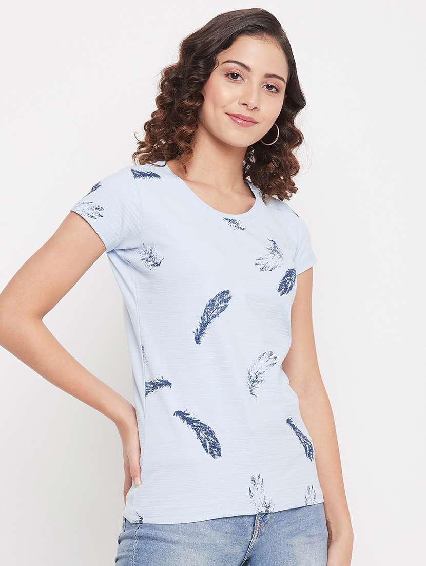 round neck printed regular tee - 18387078 -  Standard Image - 2