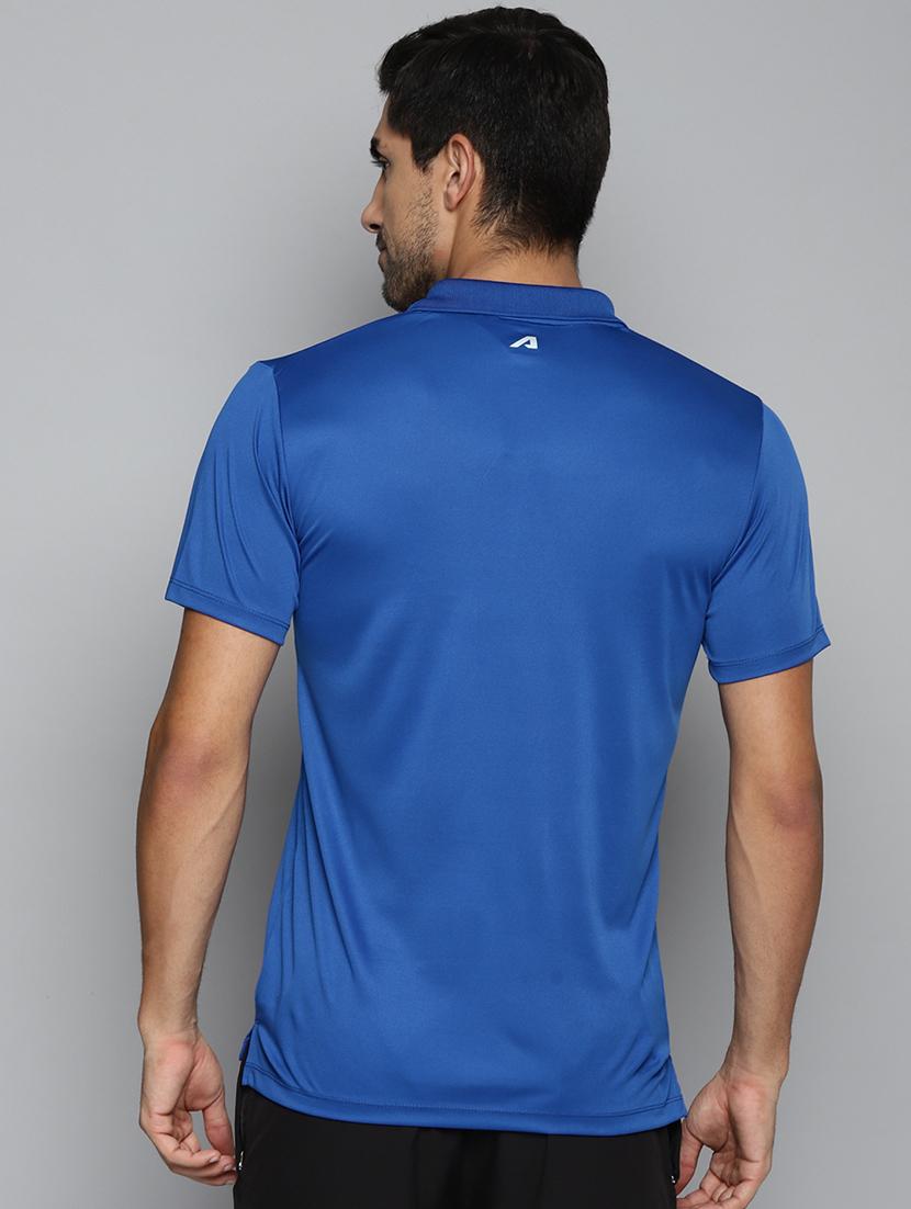 blue printed polo t-shirt - 18387140 - Standard Image - 2