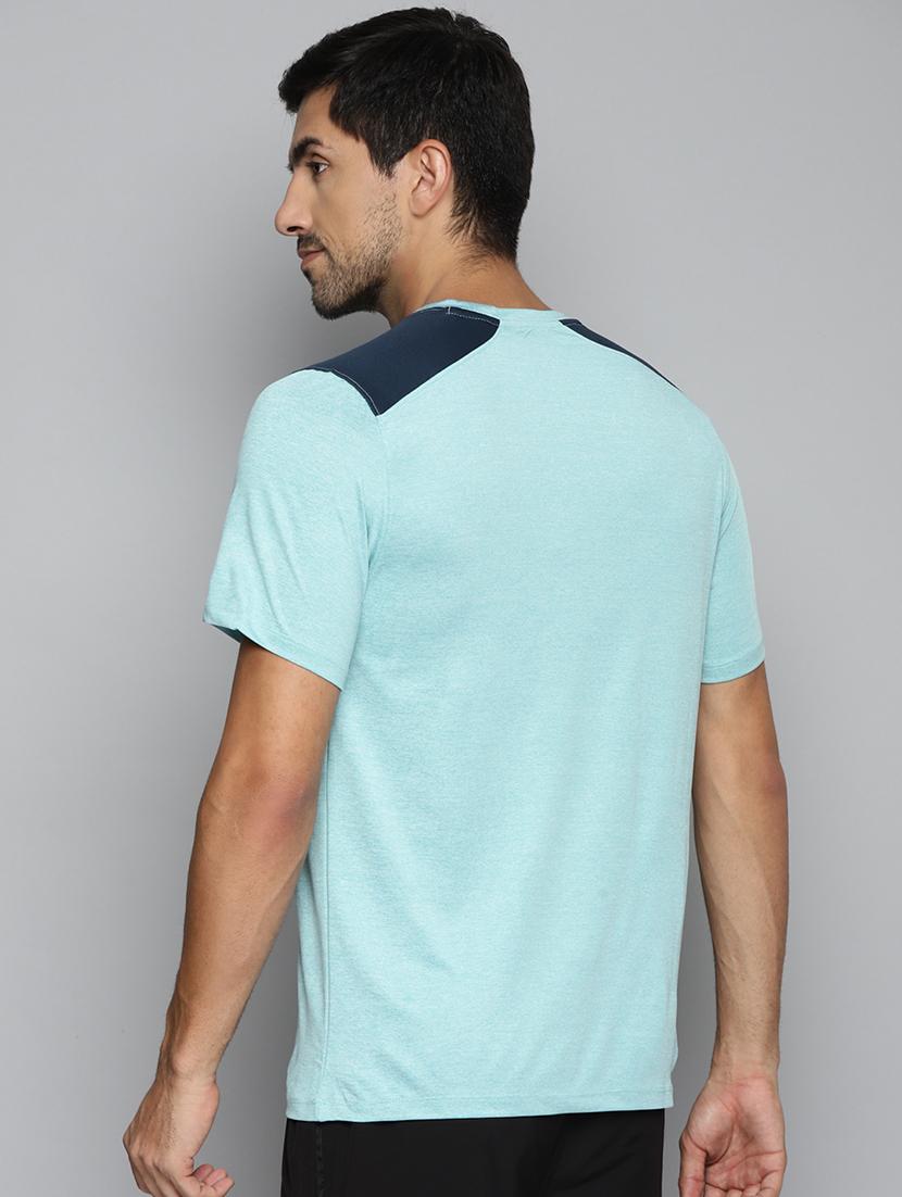 blue color-blocked t-shirt - 18387150 - Standard Image - 2