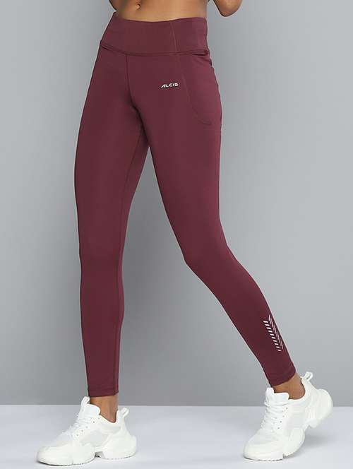 women mid rise solid tight - 18387742 -  Standard Image - 0