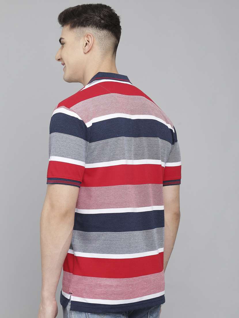 red striped polo t-shirt - 18388261 - Standard Image - 2