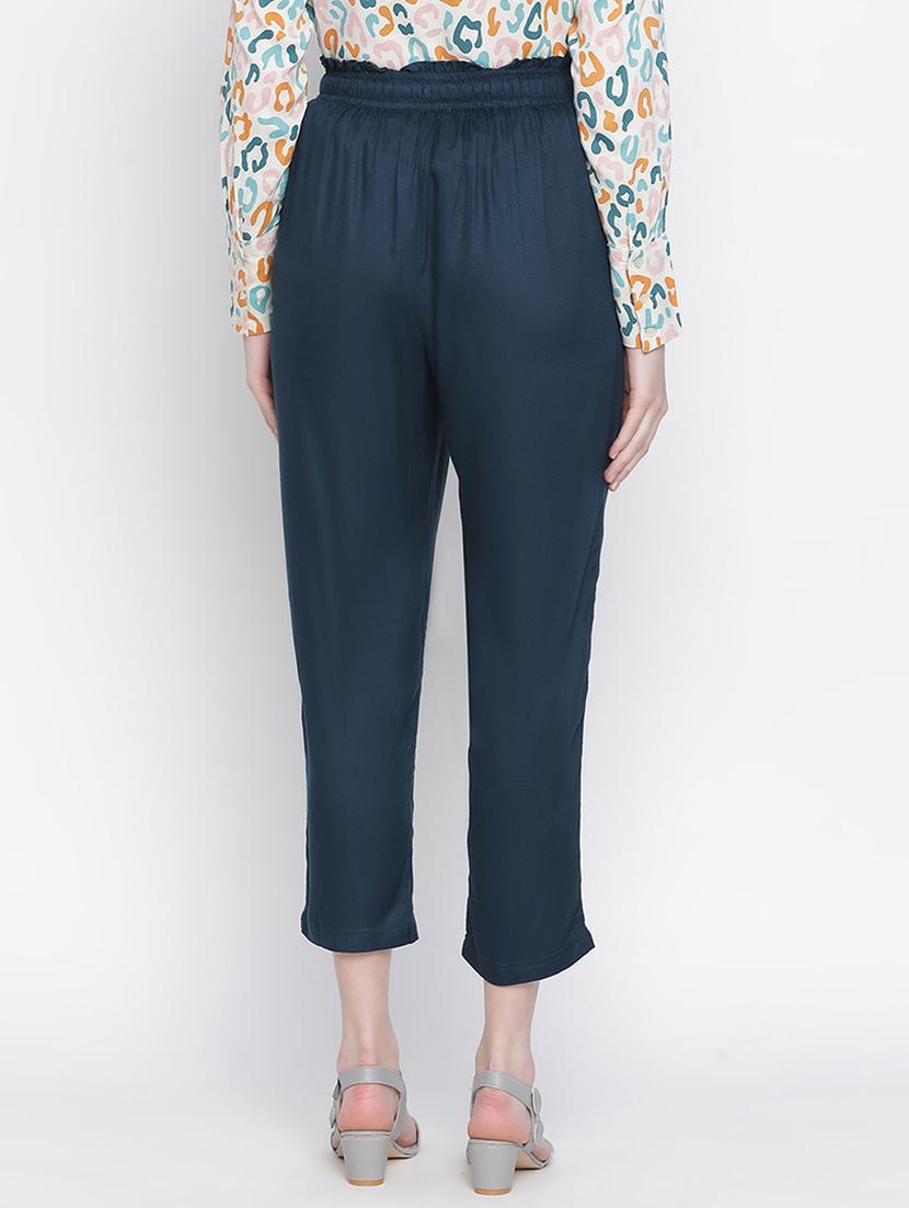 tie front solid peg trouser - 18388371 - Standard Image - 2